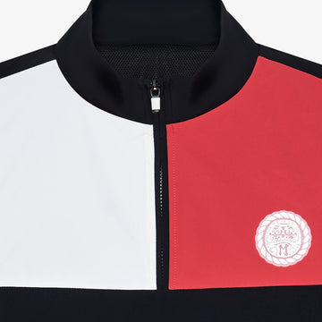 Malbon Insignia Jacket - Crimson Red/Black