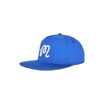 Malbon M Chain Stitch Snapback - Imperial Blue