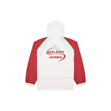Malbon Mountain All Weather Jacket - Ivory/Scarlet