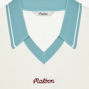 Malbon Mountain Knit Polo - Ivory