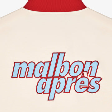 Malbon Mountain Sweatshirt - Ivory/Scarlet