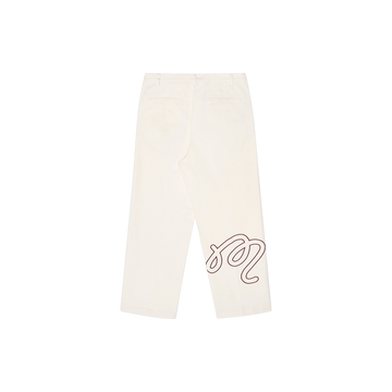Malbon Twill La Perla Pant - Ivory