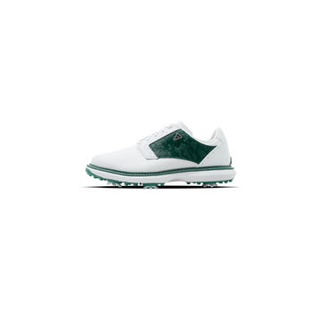 Adidas MC70 Spiked Golf Shoes - White/Collegiate Green/Silver