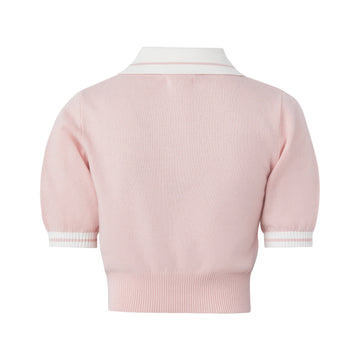 Malbon Golf Womens Mikayla Knit Polo - Dusty Rose