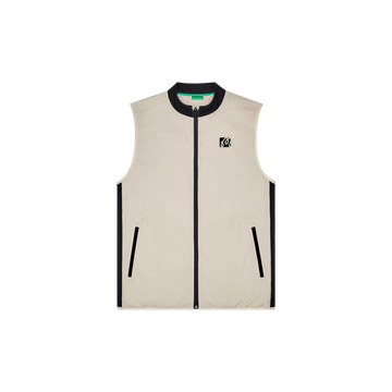 Malbon Performance Ribbed Panel Vest - Tan