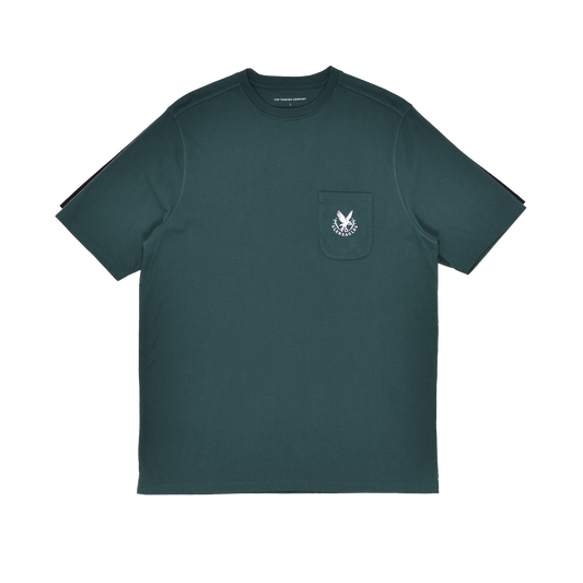 Pop Trading Company x Gleneagles Logo Pocket T-Shirt Dark Green