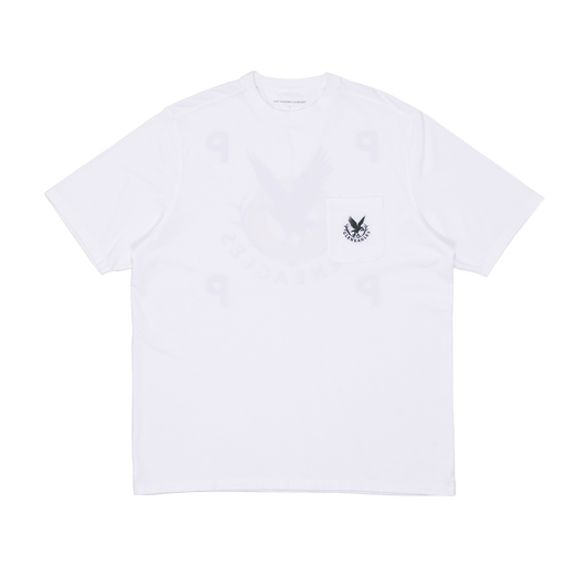 Pop Trading Company x Gleneagles Logo Pocket T-Shirt White