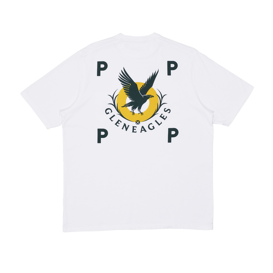 Pop Trading Company x Gleneagles Logo Pocket T-Shirt White