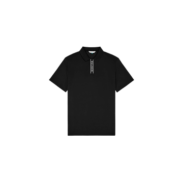 Malbon Block Placket Polo - Black