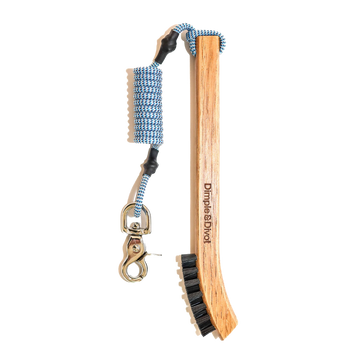 Dimple & Divot Hickory Golf Brush Pro  - Blue