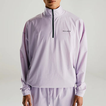 Malbon Performance Quarter Zip Shell Pullover - Digital Lavender