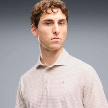 Puma X Arnold Palmer MATTR Geo Polo - Alpine Snow/Rose Glow