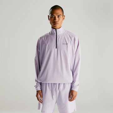 Malbon Performance Quarter Zip Shell Pullover - Digital Lavender