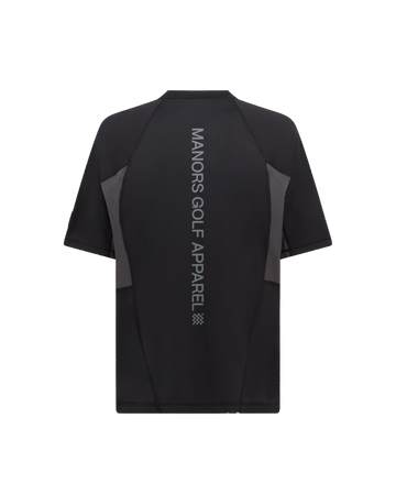 Manors Ranger Mock Neck Polo - Black - back