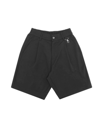 Students Calculus Standard Pleated Shorts - Black - front