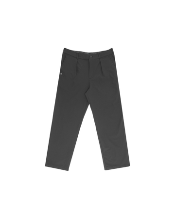 Students Heritage Pleated Slack Pants - Black - front