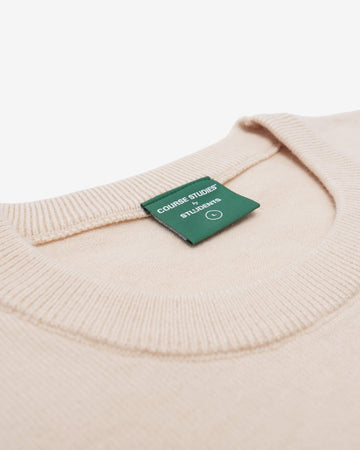Students Medinah Crew Knit Sweater - Cream - Detail