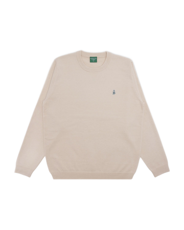 Students Medinah Crew Knit Sweater - Cream - Front