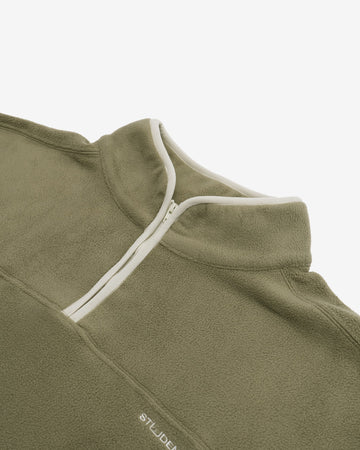 Students Whispering Fleece Jacket - Military - Detail