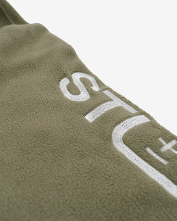 Students Whispering Fleece Jacket - Military - Detail
