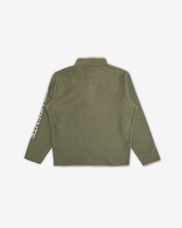 Students Whispering Fleece Jacket - Military - Detail