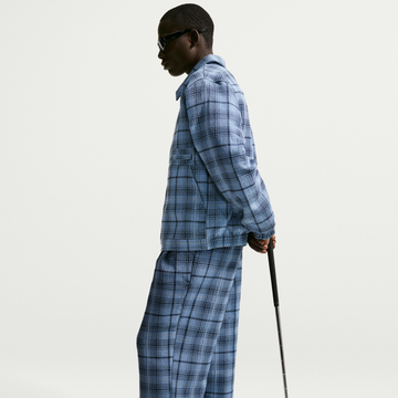 Nike Tartan Loose Fit Golf Pant - Blue