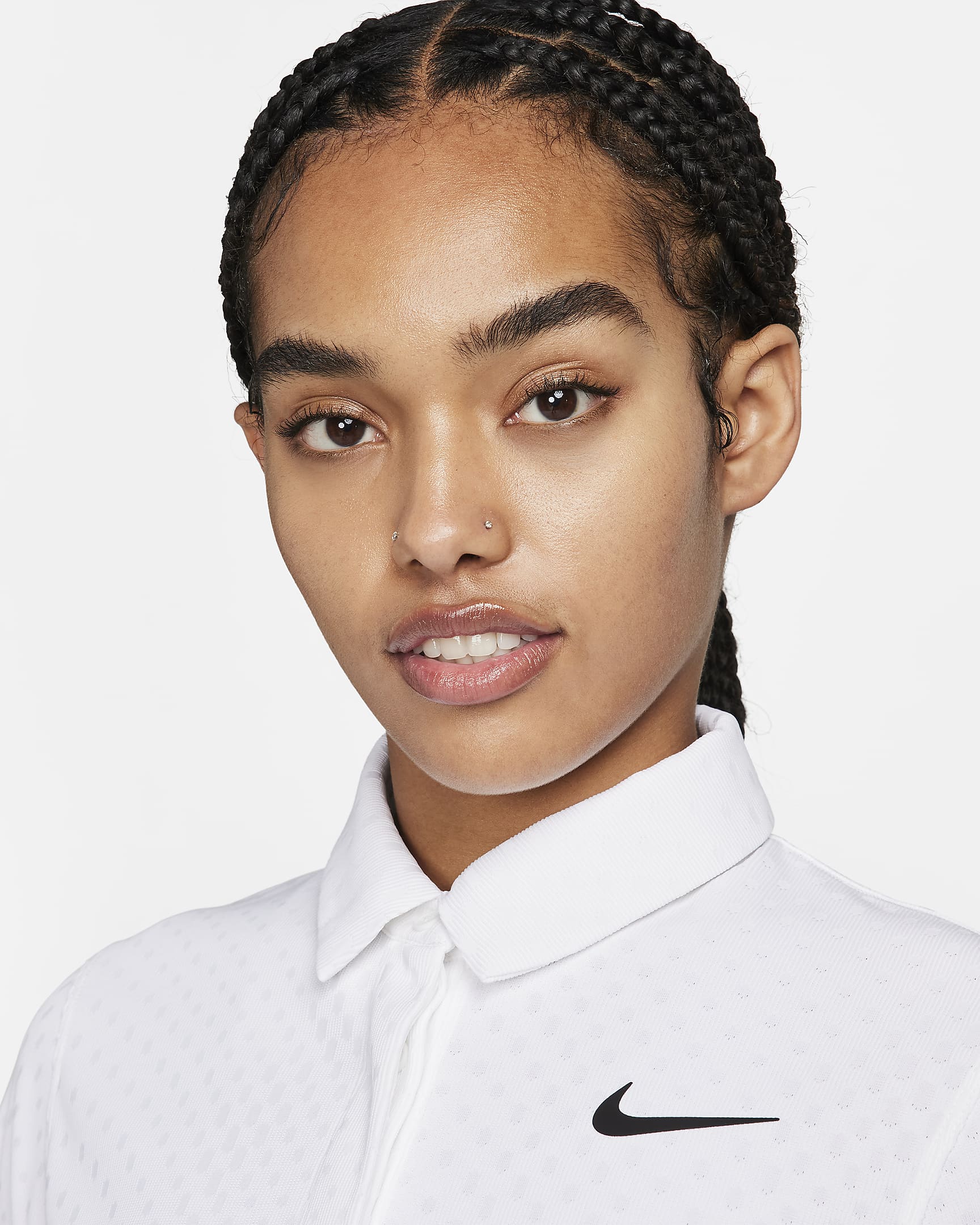 Nike Tour Women's Dri-FIT ADV Short-Sleeve Golf Polo - White