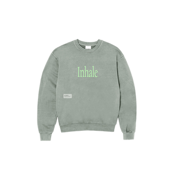 Students Golf Inhale Crewneck Sweater Green