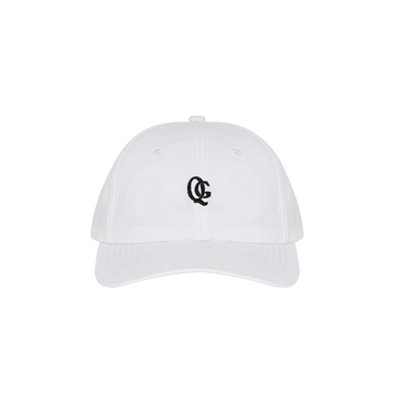 Quiet Golf Monogram Nylon Dad Hat - White