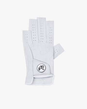 Malbon Valerie Fingerless Glove - White