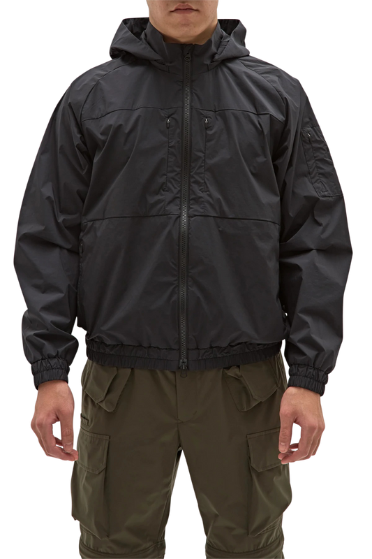 Bagjack Golf Nylon Stretch Taffeta Hooded Jacket Black