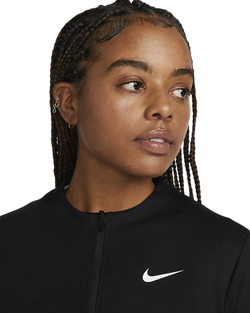 Nike Womens Dri-FIT UV Full-Zip Top Black