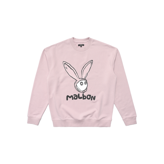 Malbon Golf Rabbit Crewneck Pink