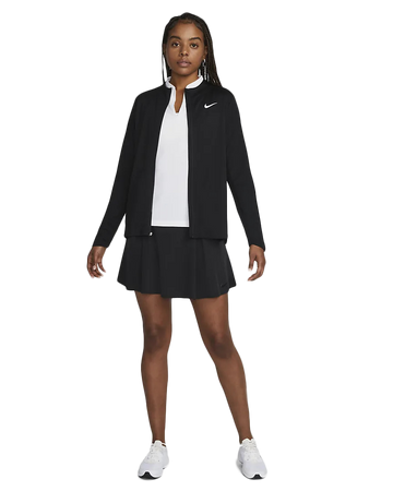 Nike Womens Dri-FIT UV Full-Zip Top Black