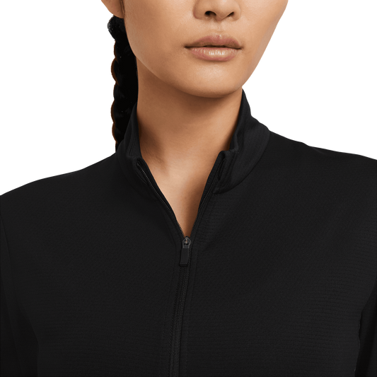 Nike Womens Dri-FIT UV Full-Zip Top Black