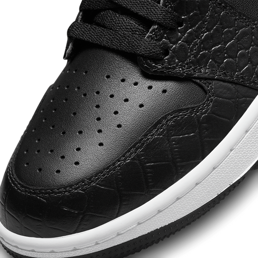 Nike Air Jordan 1 Low G Black Croc