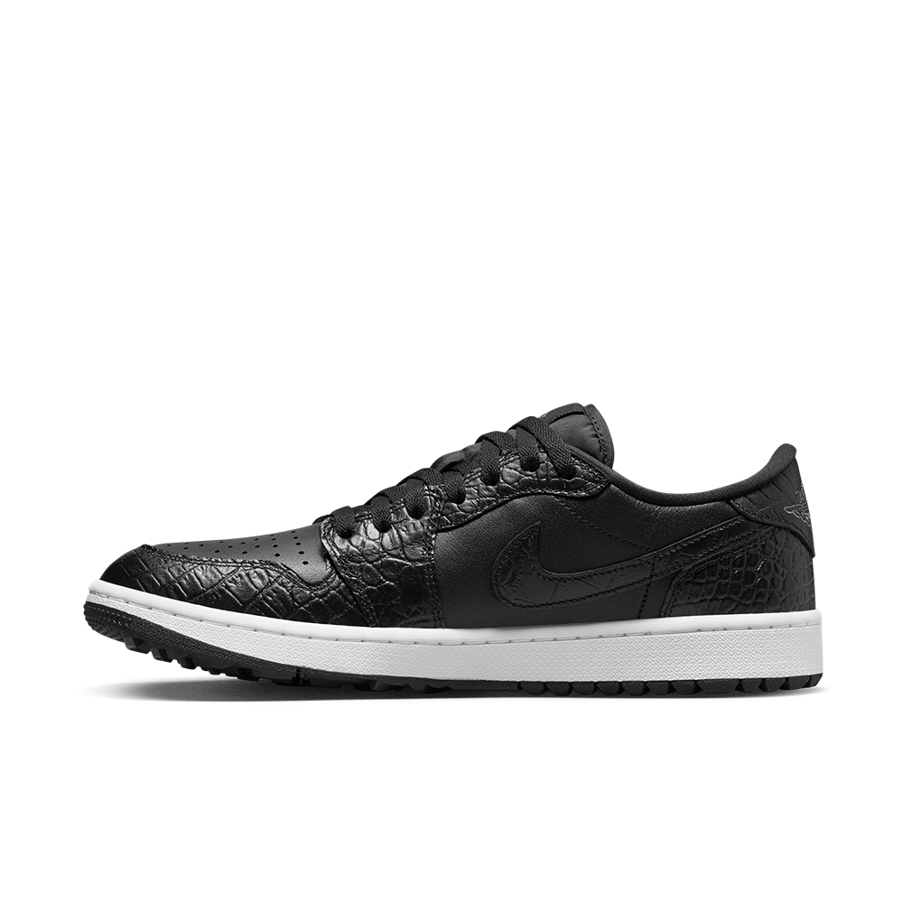 Nike Air Jordan 1 Low G Black Croc