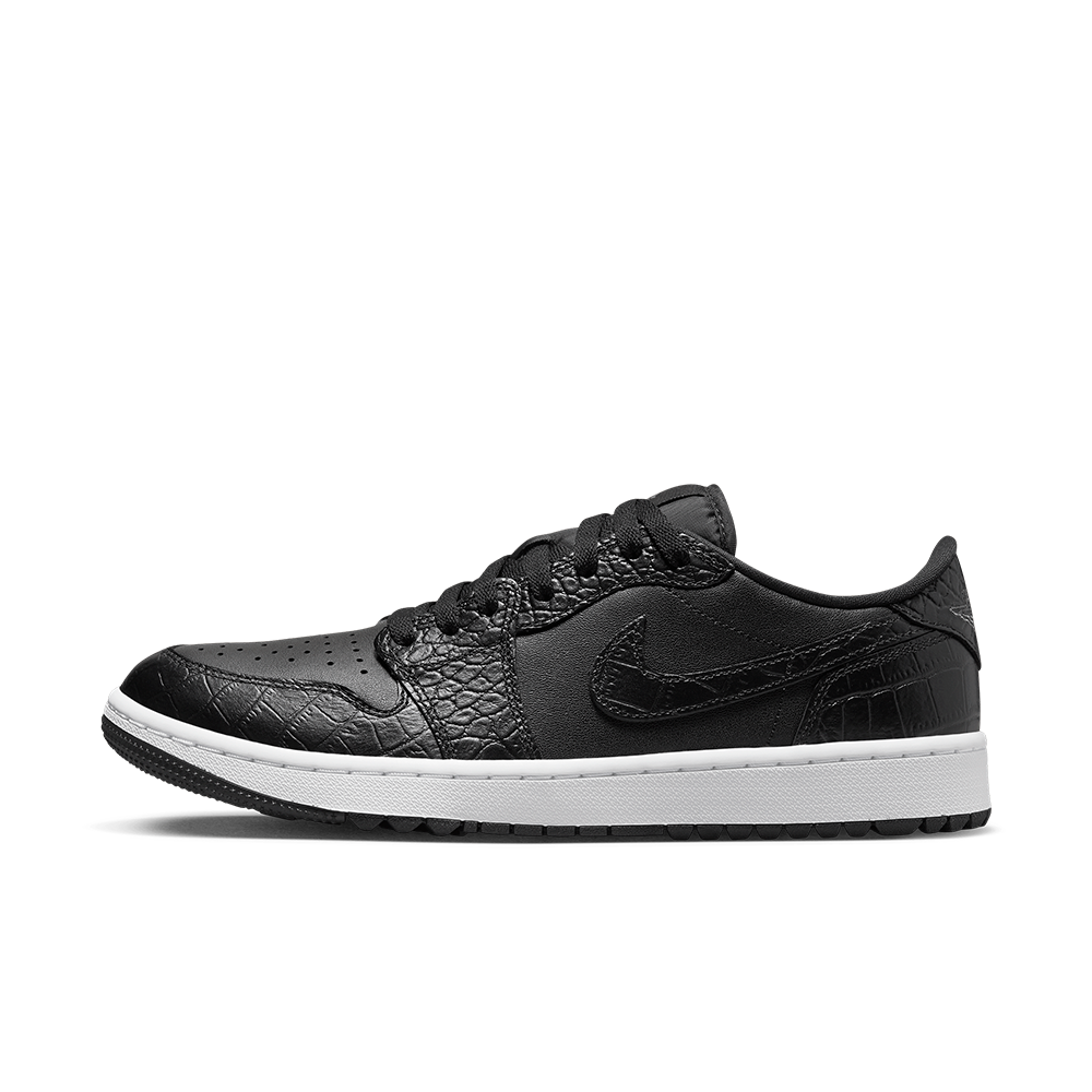 Nike Air Jordan 1 Low G Black Croc