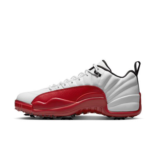  Nike Golf Air Jordan 12 Low G Cherry DH4120-161 Jordan 12G  Cherry Golf Shoes, Black, 8.5