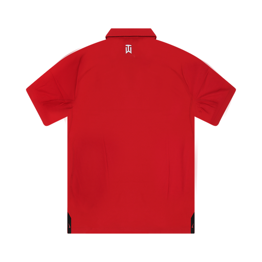 Nike Tiger Woods Dri-FIT Tech Pique Polo Red