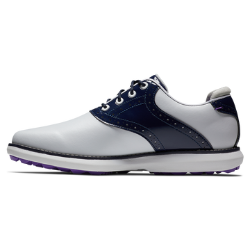 FootJoy Womens Traditions Spikeless White / Navy