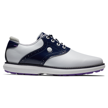 FootJoy Womens Traditions Spikeless White / Navy