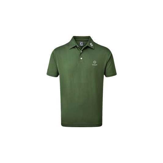 FootJoy with Bisque Stretch Pique Polo Olive