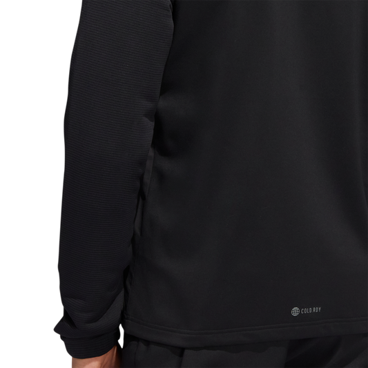 adidas Statement Quarter-Zip Fleece Pullover Black