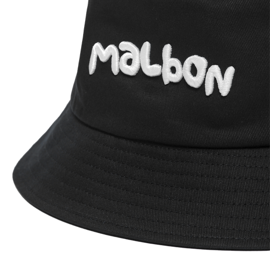 Malbon Golf Rabbit Bucket Hat Black