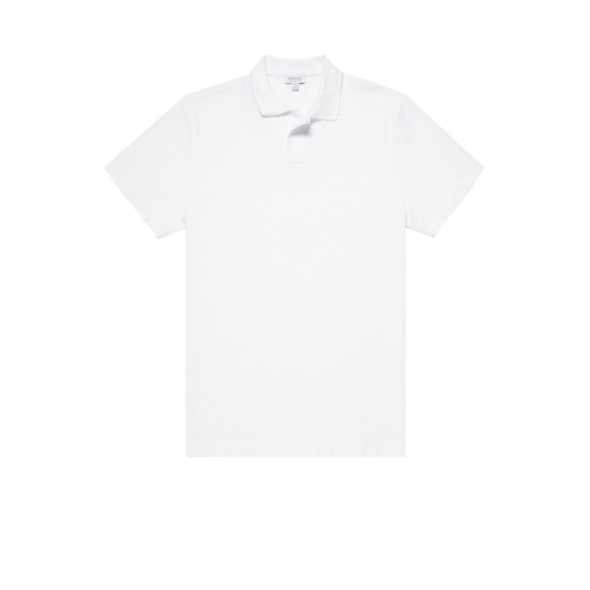 Sunspel Towelling Polo White